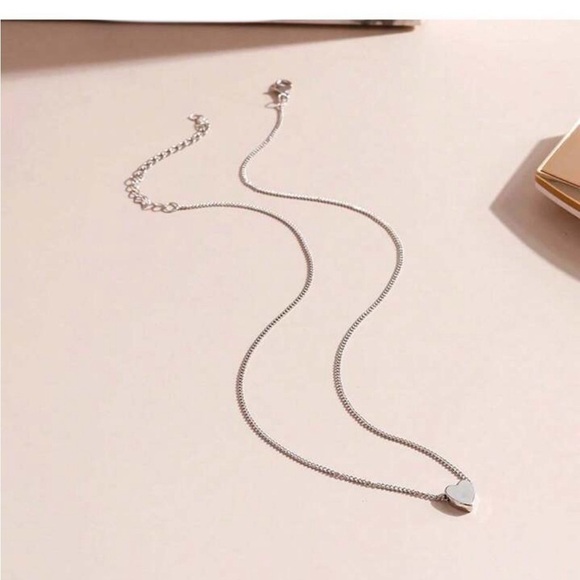 Heart Pendant Stainless Steel Necklace - Picture 2 of 5